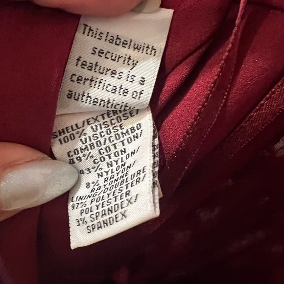 Diane Von Furstenberg Geovana Lace Purple Amethyst/Red Onyx Dress size 8 EUC - Picture 13 of 14